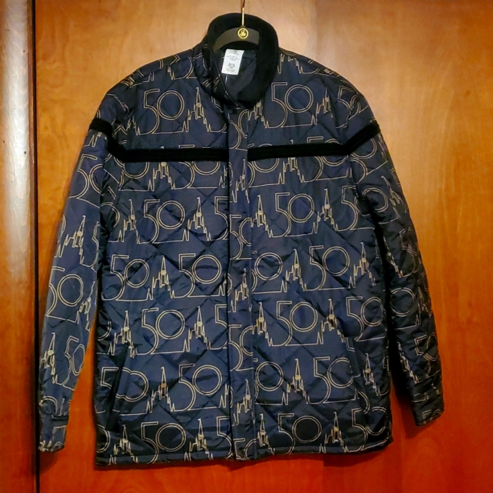 NWT Disney Parks 50th Anniversary Luxe Quilted Puffer Coat